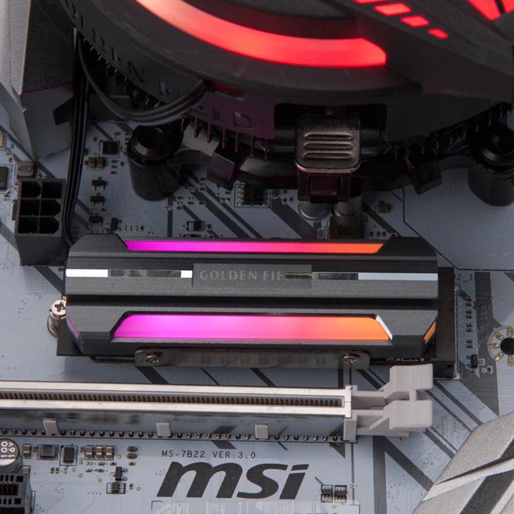 Bộ Tản Nhiệt Bằng Nhôm ARGB Dành Cho Ổ Đĩa Cứng M.2 2280 SSD | BigBuy360 - bigbuy360.vn