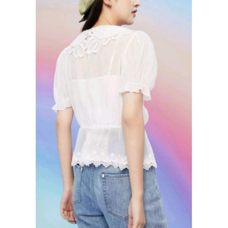 Áo 2 lớp cổ sen Vero Moda