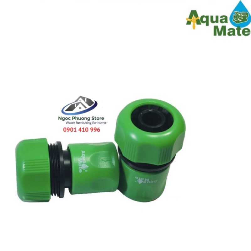 Cút nối nhanh AQUAMATE W3180 dùng nối ống nước mềm 18-21mm,1 đầu nối nhanh âm