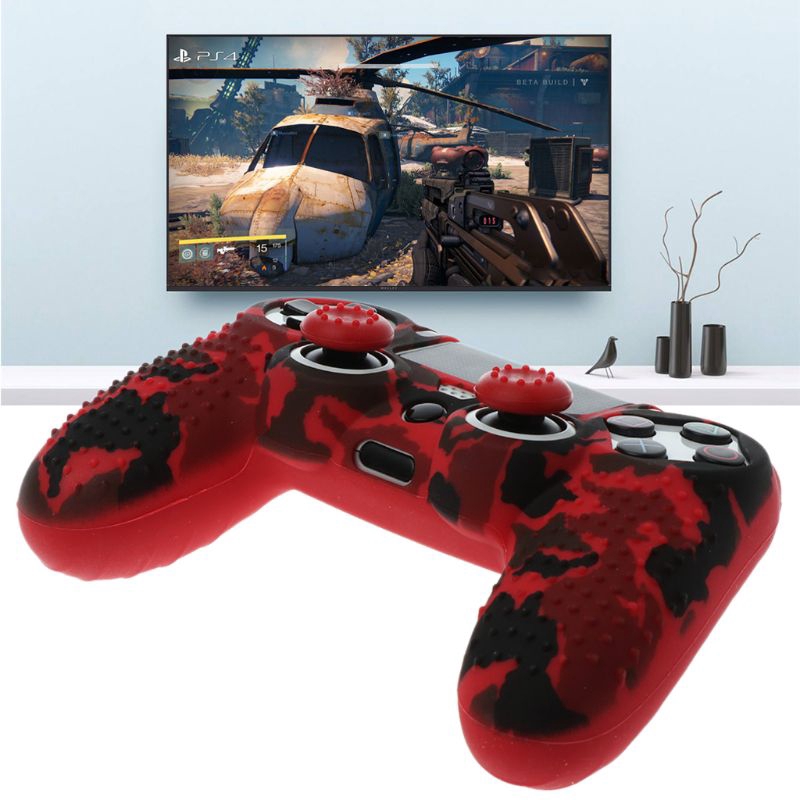 Ốp Bảo Vệ Bằng Silicon Chống Trượt Cho Tay Cầm Chơi Game Playstation Ps4