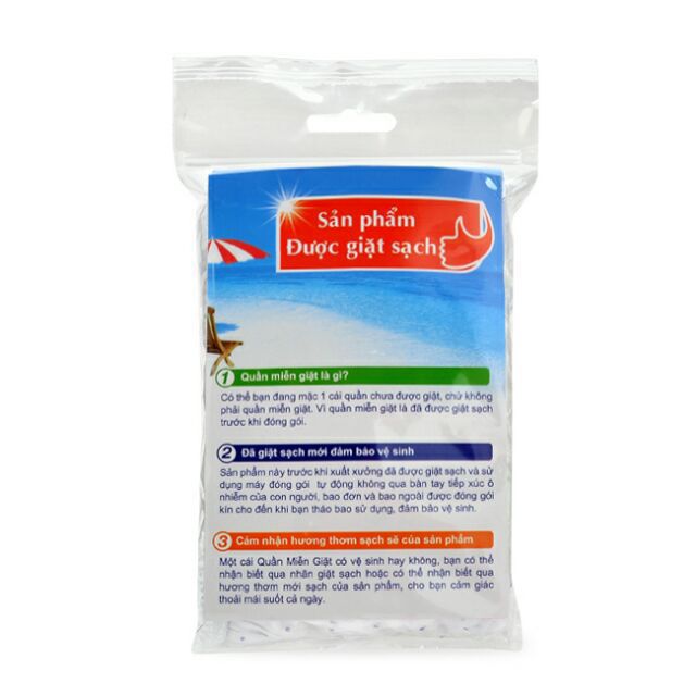 ( sỉ 15.5k ) Quần lót miễn giặt travel mate 5c/bao