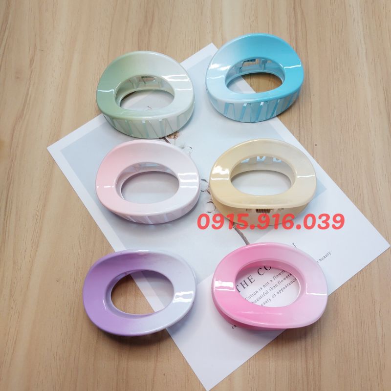 Kẹp Tóc Màu Loang, kẹp tóc nhựa nhiều mẫu dễ thương