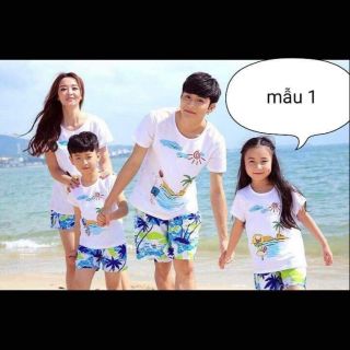 Sét bộ đồ quần áo gia đình (từ 7-95 ký)