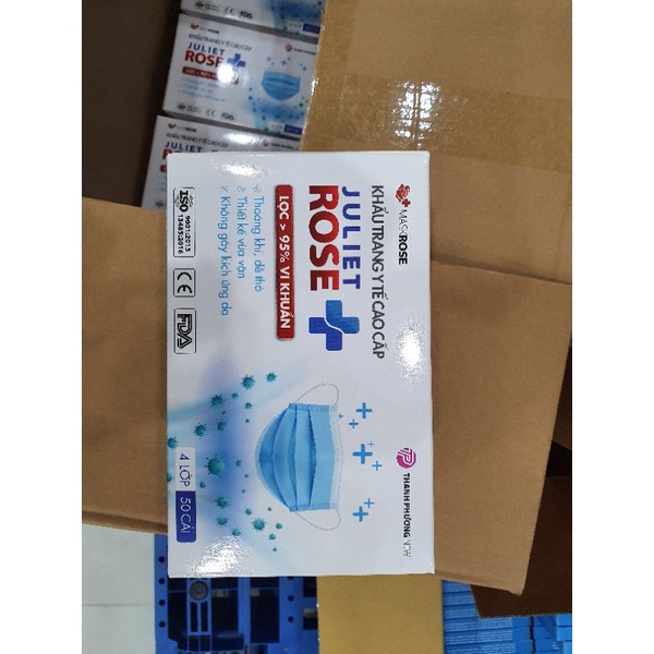 Khẩu trang Y Tế 4 lớp kháng khuẩn Juliet Rose