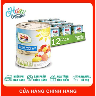 [DATE MỚI NHẤT] Thùng Cocktail Trái Cây Nhiệt Đới Dole 836gr x 12 Lon