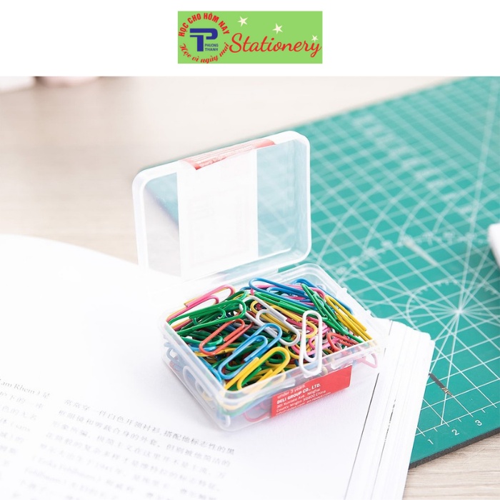 Ghim vòng màu #3 Deli, 29mm - 100 cái/hộp,E0024