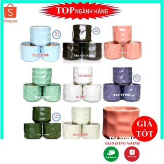  Chậu trồng cây Hình Mắt na 8cm x 7cm chậu cây mini tiểu cảnh terrarium hồ cá bonsai sen đá xương rồng 