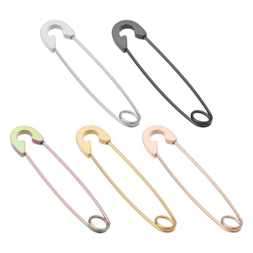 Khuyên Tai Hình Cây Ghim Ket1 Bằng Thép Không Gỉ Phong Cách Punk Rock