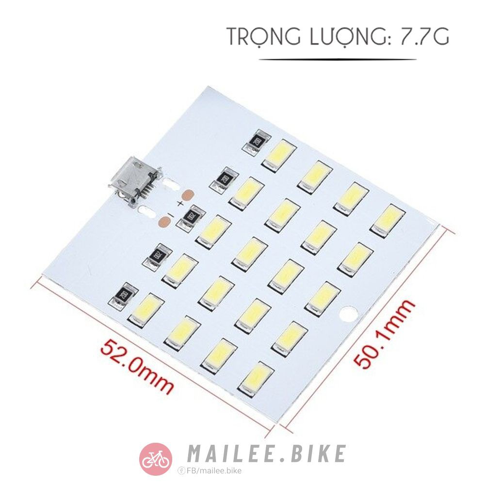 Tấm Đèn 20 Led Siêu Sáng Dạng Vuông Cắm Cổng Usb Module 20Led Chiếu Sáng Dự Phòng Khẩn Cấp Tiện Dụng