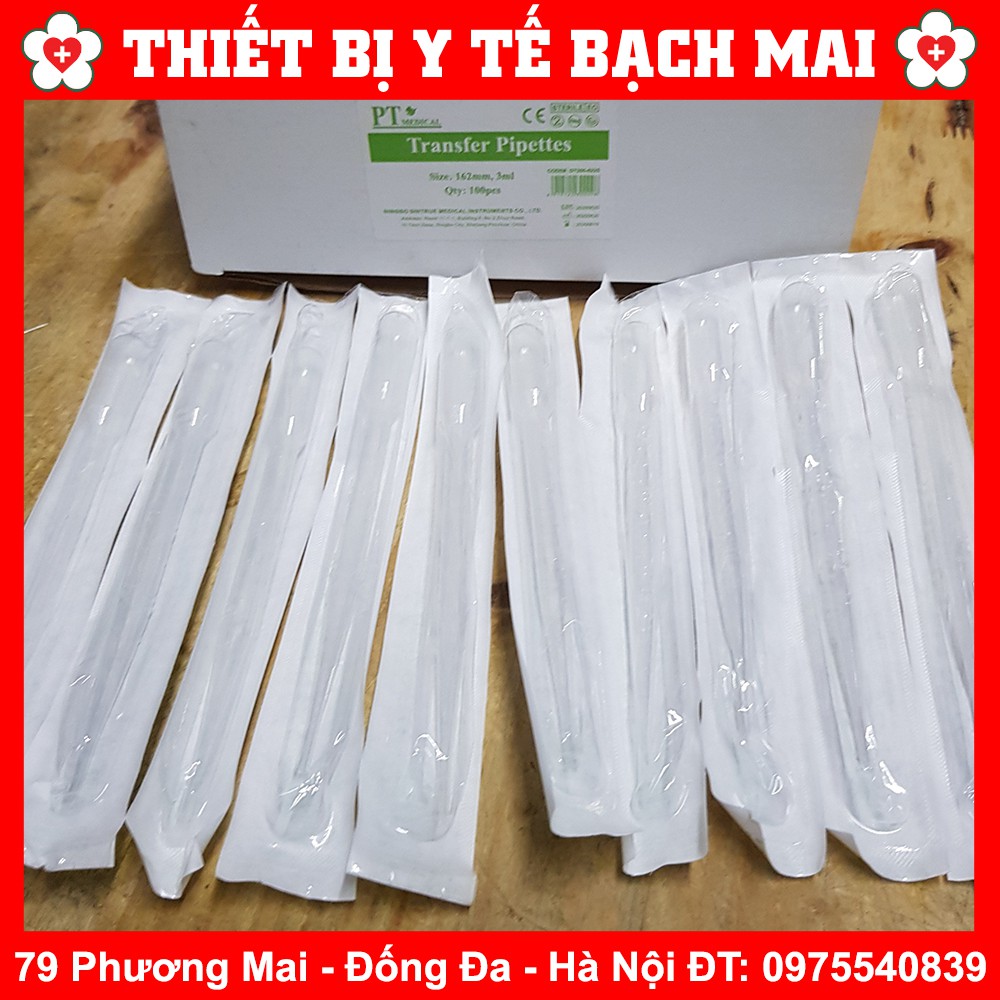 Combo 100 Pipet Nhựa Tiệt Trùng 3ml