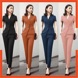 Set Quần Áo 🎁FREESHIP🎁 Set nguyên bộ vest quần ống ôm 2 túi giả xinh xắn TJ1143