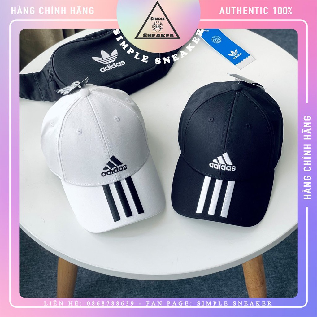 Mũ Lưỡi Trai Adidas FREESHIPAdidas Sport 3S CT Black Cap Chuẩn Auth - Hàng Chính Hãng Unisex [FK0894]