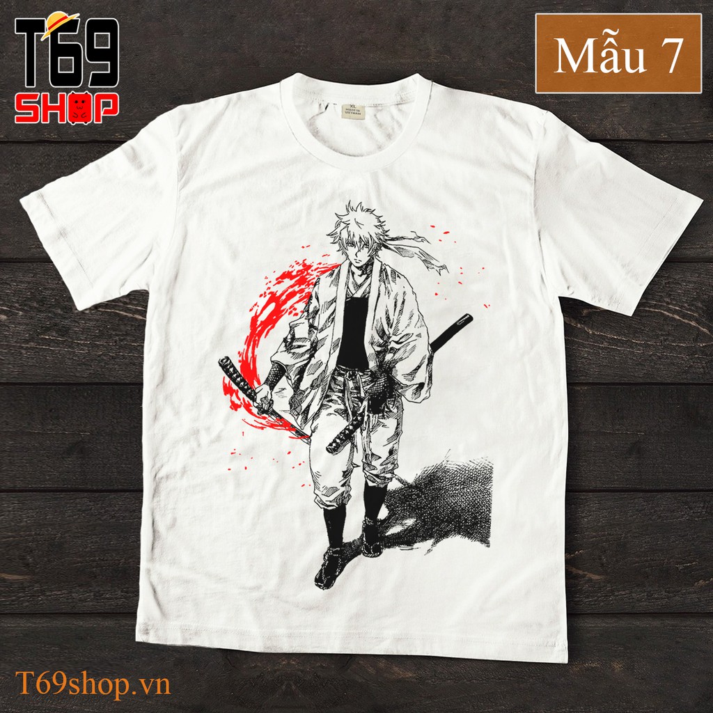 Áo thun anime Gintama (Có nhiều mẫu)