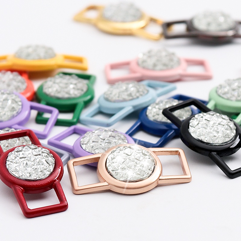 Set 2 Cặp Khóa Dây Giày Đính Đá Thời Trang