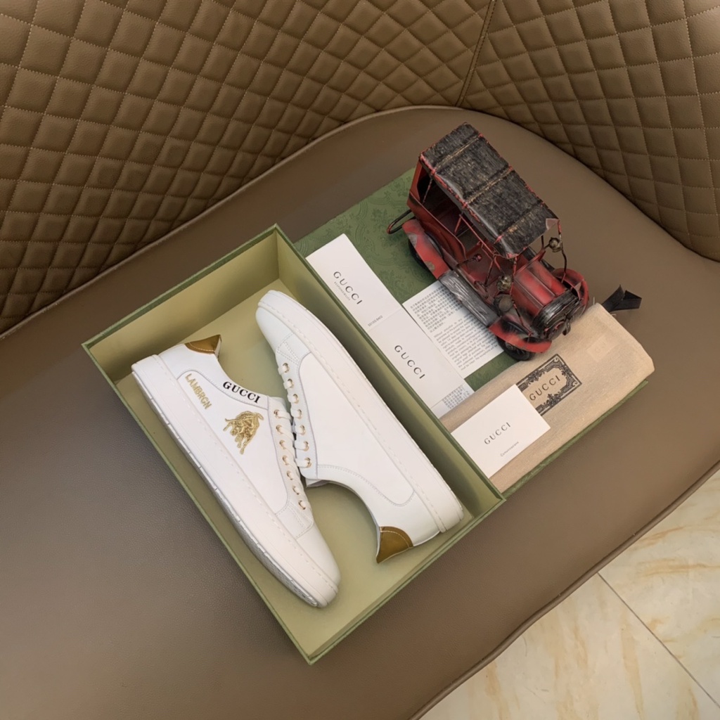 Giày sneakers nam da thật GUCCI GG GC thời trang, trẻ trung và năng động