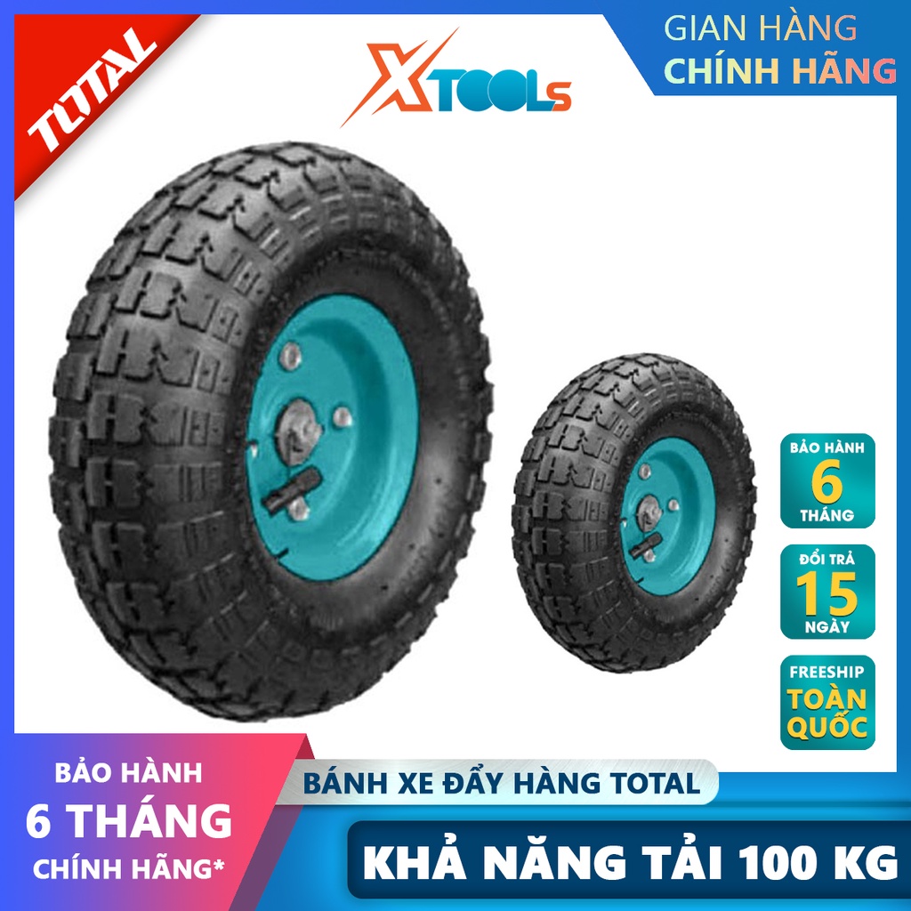 Bánh xe đẩy hàng bằng tay TOTAL THTHT20141-WP | Bánh xe đẩy hàng Khả năng tải: 100kg, sử dụng cho hai xe đẩy hàng bằng t