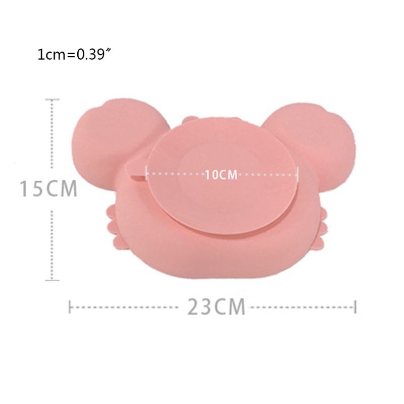 Khay Đựng Thức Ăn Cho Bé Bằng Silicon Chống Trượt Họa Tiết Hoạt Hình Dễ Thương