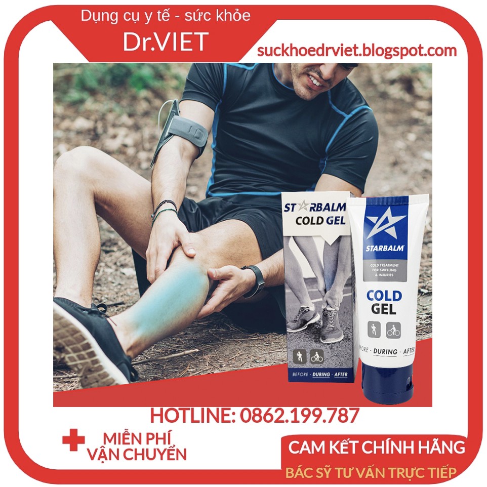 Gel làm lạnh STARBALM HÀ LAN 100ml-Hỗ trợ phục hồi chấn thương,công nghệ tiên tiến 100% thảo dược thiên nhiên