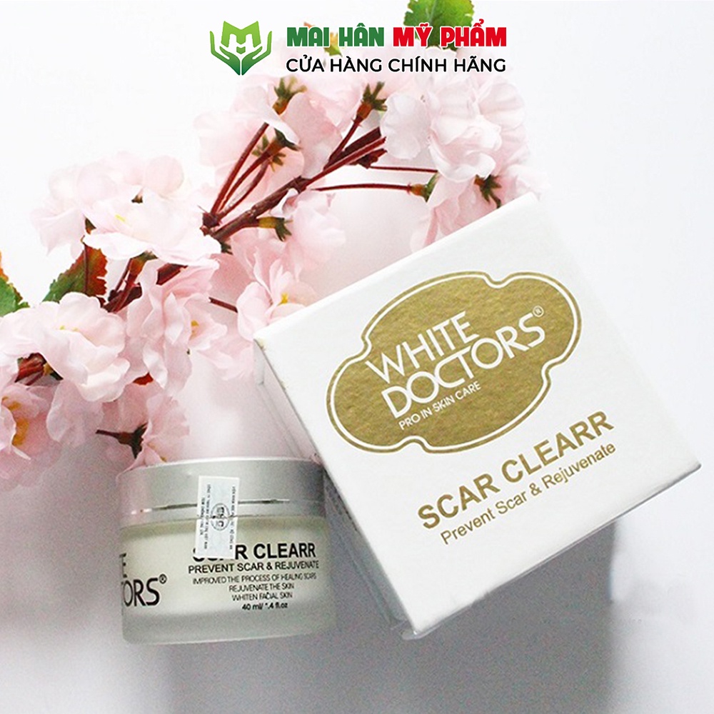 Kem hỗ trợ sẹo rỗ White Doctors Scar Clearr tái tạo tế bào da 40g - Mỹ Phẩm Mai Hân