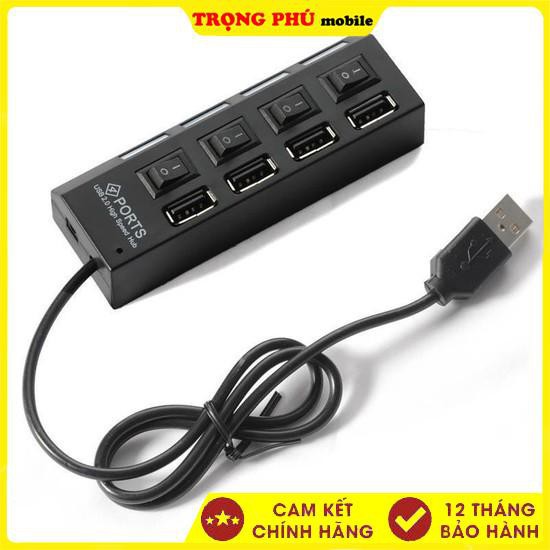 Hub chia 4 cổng USB có công tắc chính hãng Trọng Phú mobile
