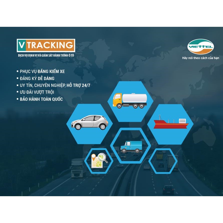 Hộp Đen Giám Sát Hành Trình Viettel (SIM 4G 4 NĂM) - Vtracking Viettel - định vị ô tô giá rẻ Viettel