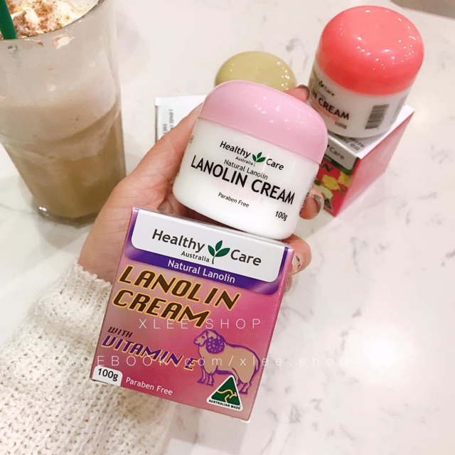 Kem cừu Úc Lanolin Cream 100g Healthy Care chính hãng with vitamin E, primrose oil, grape seed, sheep placenta | BigBuy360 - bigbuy360.vn