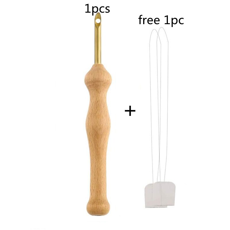 Set 2 Bút Thêu Tay Cầm Bằng Gỗ Có Thể Điều Chỉnh Phù Hợp Để Thêu Thùa