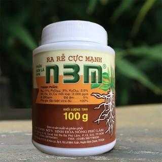 Phân Bón Lá Kích Rễ N3M lọ 100g, Ra Rễ Cực Mạnh Cho Cây Kiểng, Rau Màu, Hoa Hồng