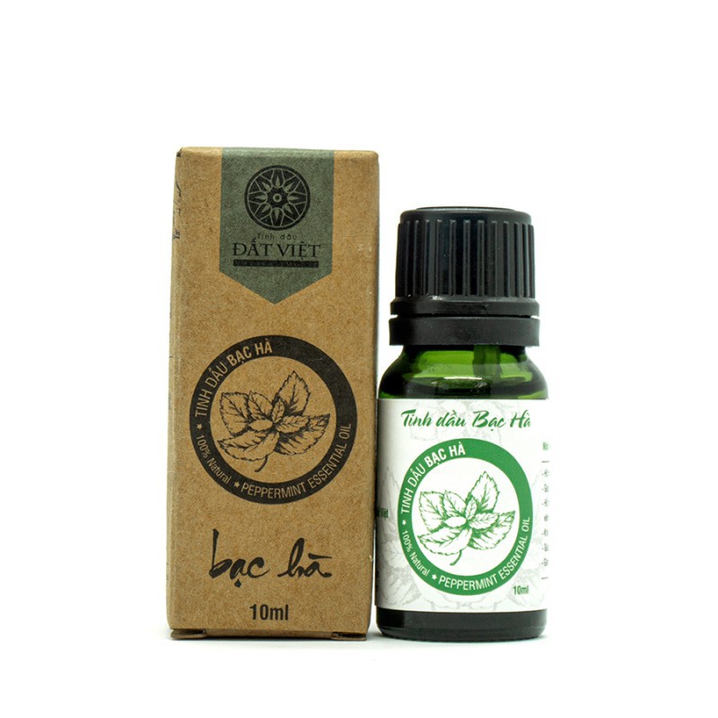 Tinh dầu Bạc Hà Nguyên Chất Đất Việt 100% Organic giúp thư giãn, giảm mệt mỏi