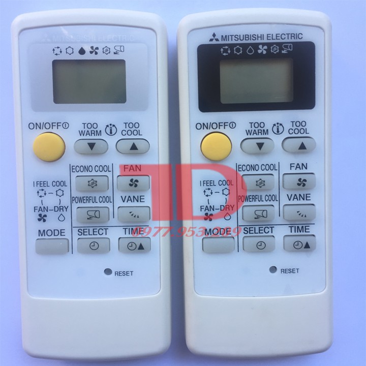 Remote máy lạnh Mitsubishi Electric - Mặt trắng