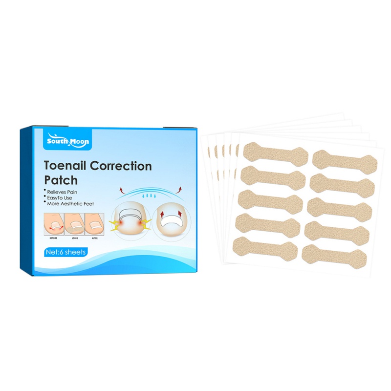 Bộ 6 Miếng Dán Chỉnh Sửa Móng Chân Giảm Đau Không Thấm Nước