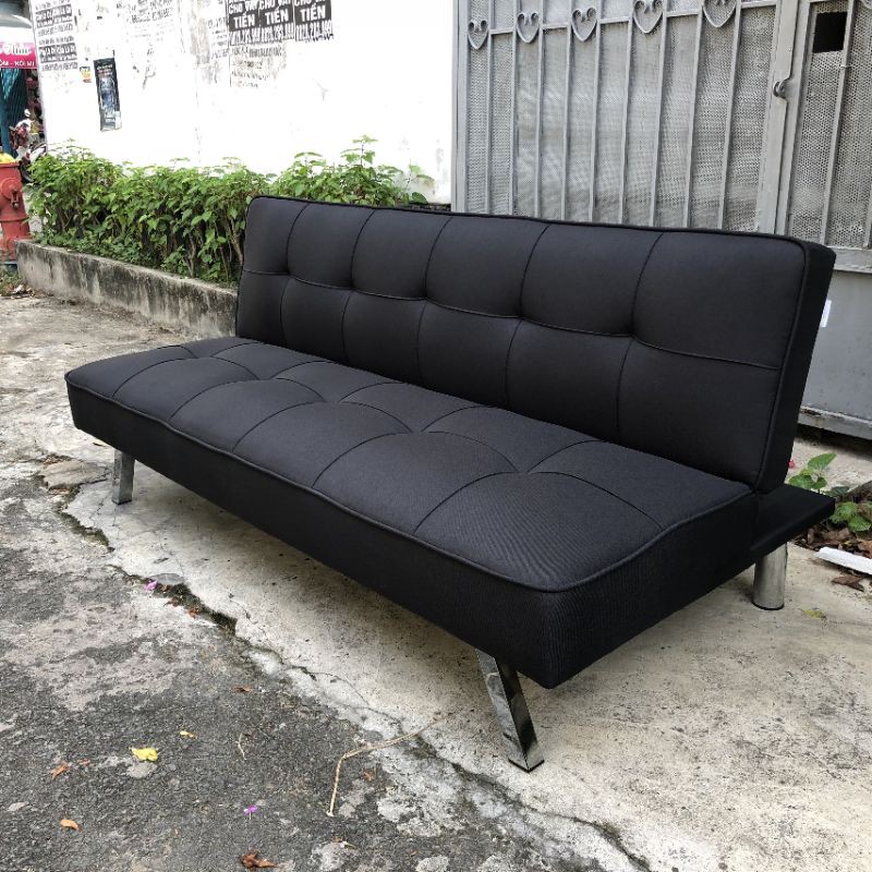 Sofa giường màu đen - Sofa bed cao cấp chuẩn xuất khẩu - Vải bố sang xịn mịn