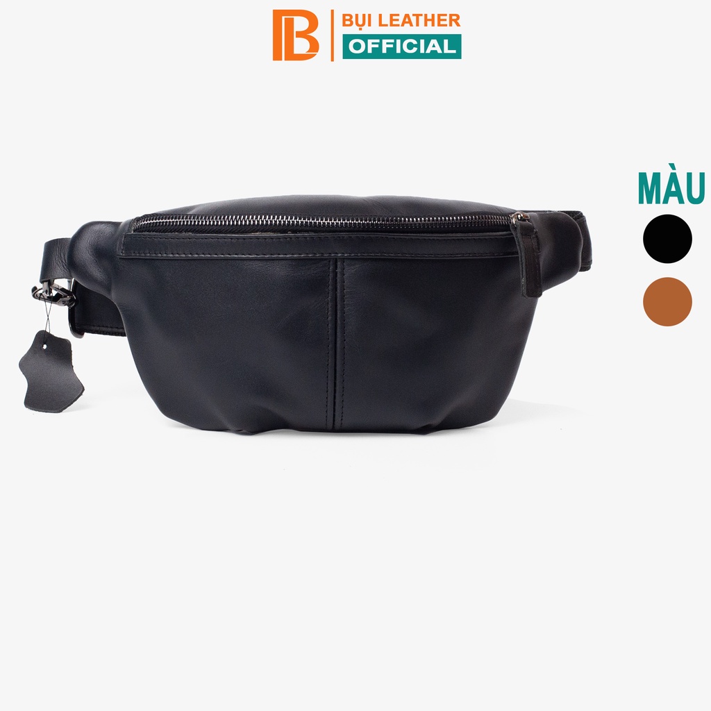 Túi đeo chéo nam bao tử da bò Mars DC109 - Bụi leather - Bảo hành 12 tháng