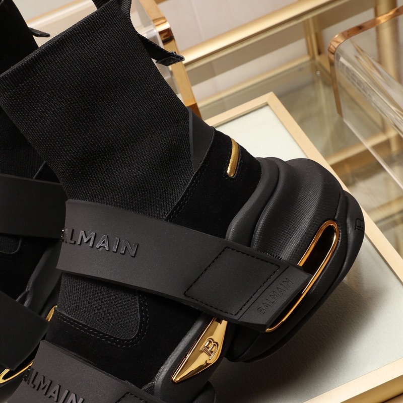 Giày thể thao cổ cao mẫu mới độc đáo cho nam thương hiệu Balmain cao cấp