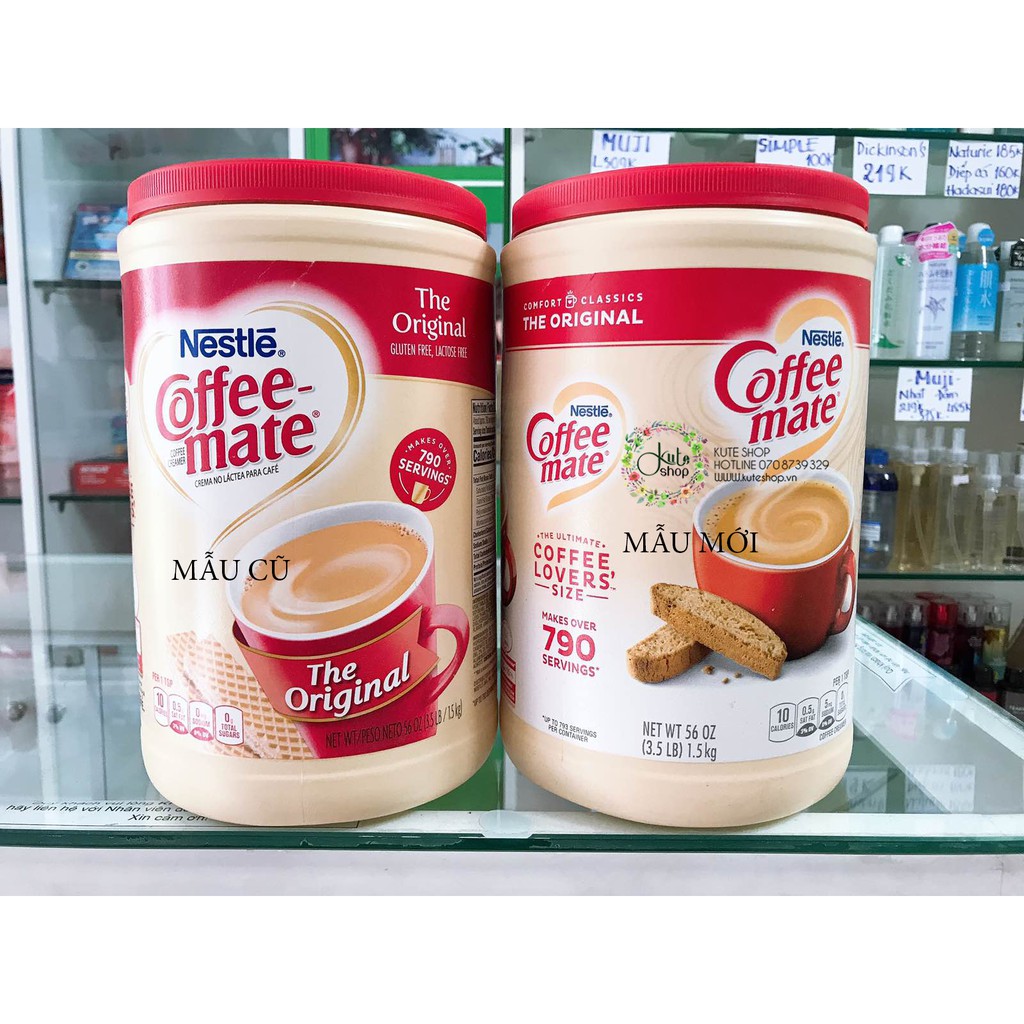 Bột kem sữa pha cafe, trà sữa hiệu Nestle Coffee Mate Original