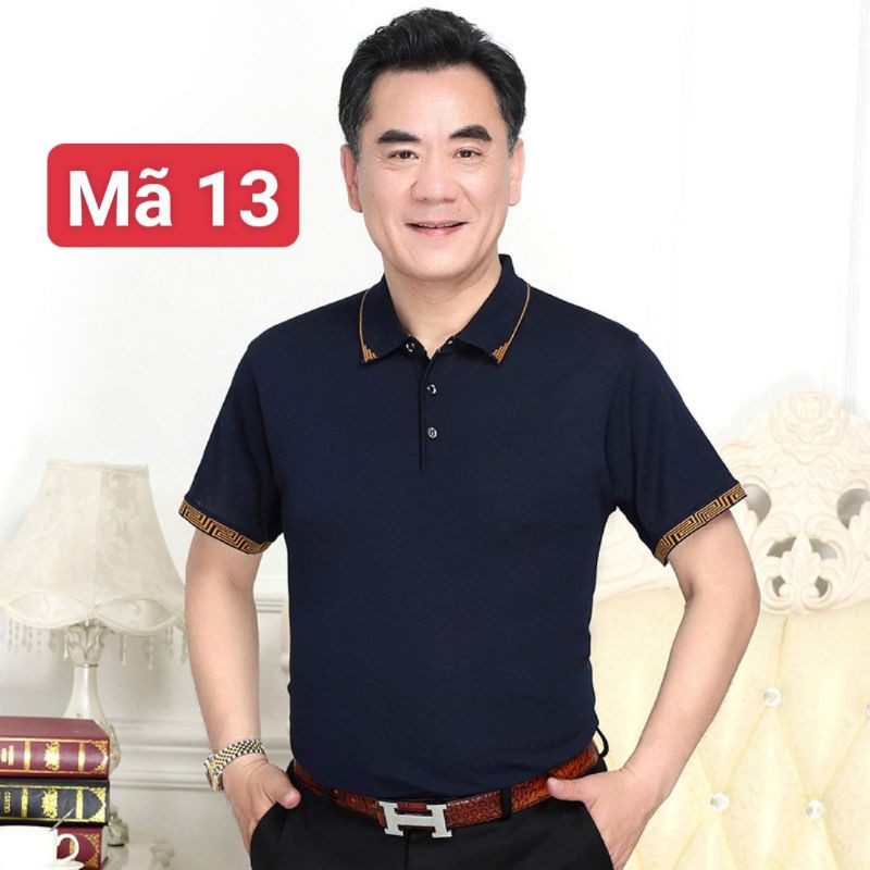 Áo phông polo trung niên hàng Quảng Châu