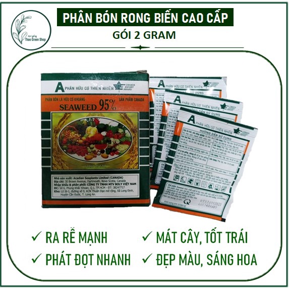 Phân Bón Hữu Cơ Rong Biển Canada gói 10G