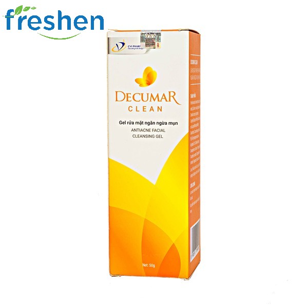 Decumar Clean Gel rửa mặt ngăn ngừa mụn 50gr