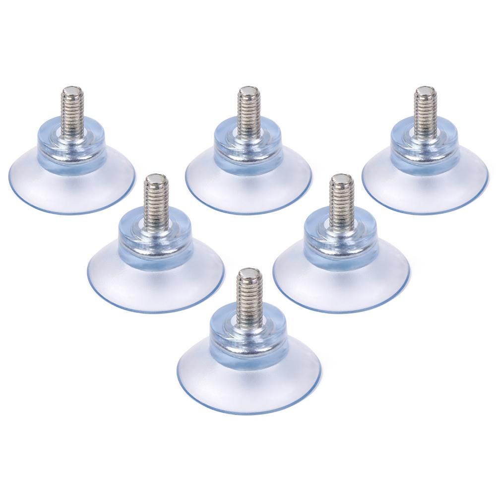 Set 10 móc treo đồ trong suốt có cốc hút gắn tường nhà tắm/ phòng bếp