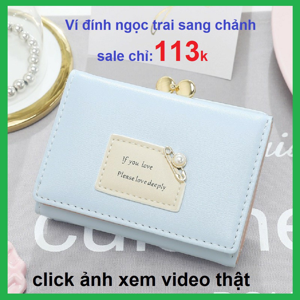 Ví Cầm Tay Nữ Mini Đẹp Hàng Hiệu Loại Mẫu Ngắn Bóp Ví Da PU Cao Cấp Thiết Kế Dễ Thương Xinh Xắn Thời Trang Hàn Quốc