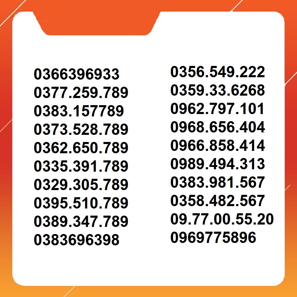 Số đẹp Sảnh tiến - Dễ nhớ siêu rẻ, V120