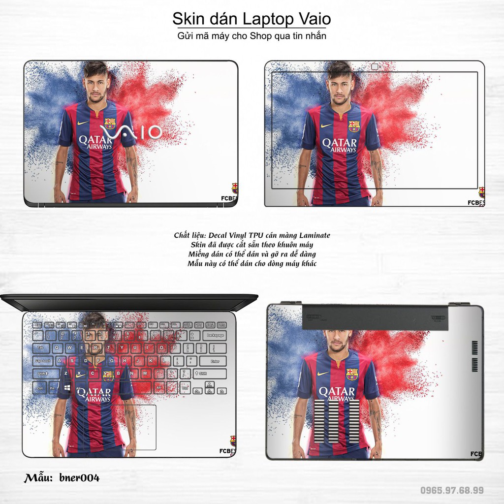 Skin dán Laptop Sony Vaio in hình Neymar (inbox mã máy cho Shop)