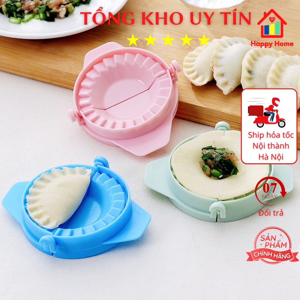 Khuôn làm há cảo, dụng cụ làm bánh sủi cảo, bánh xếp, bánh bột lọc, dụng cụ làm bánh tiện lợi Happy Home