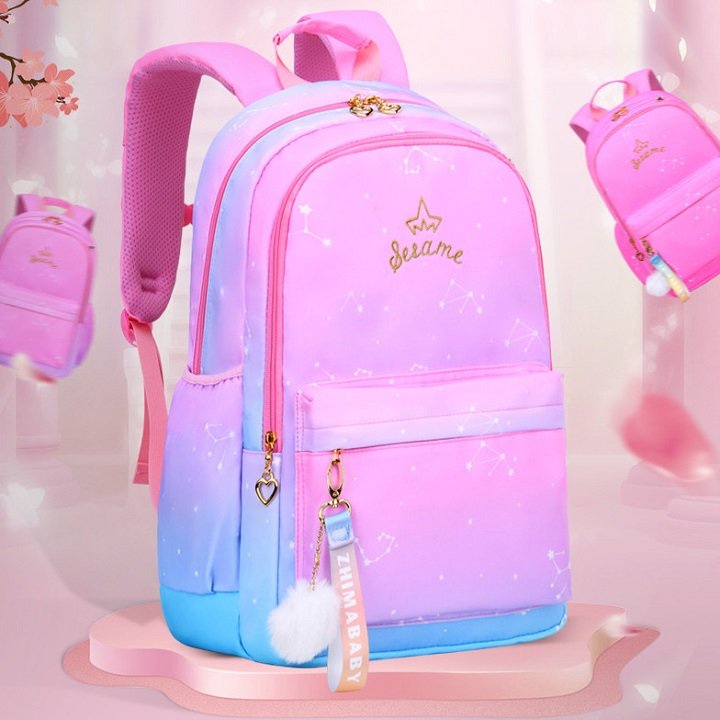 Balo Học Sinh, Balo Nữ Họa Tiết Dễ Thương size 45cm BALO-502