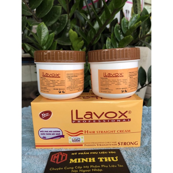 Kem Duỗi Thẳng Tóc Lavox Cam  Tặng kèm bao tay