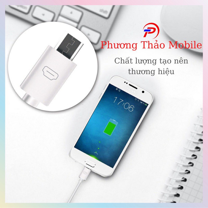 Dây Cáp Sạc Nhanh  Chân micro Tương Thích Nhiều Loại Máy Dành Cho Điện Thoại Sam Sung ,Ôppo ,Xiaomi, Dài 1m2