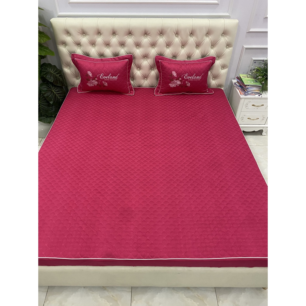 (Hàng Mới ) Ga Gối satin trần bông bo chun đẹp