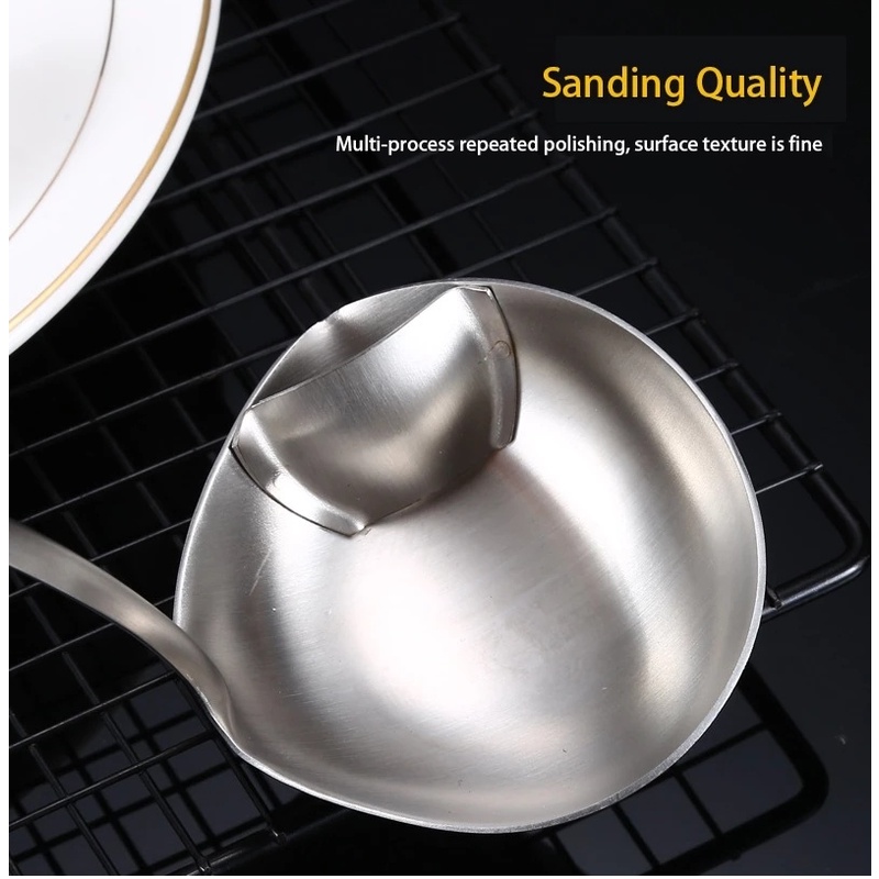 Muỗng Múc Canh Dài Bằng Thép Không Gỉ Tiện Dụng Cho Nhà Bếp