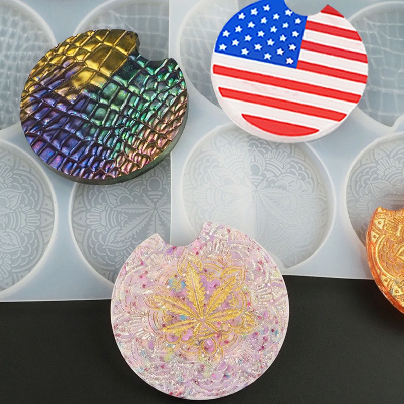 Khuôn Silicone Làm Đế Lót Ly Bằng Epoxy Resin DIY
