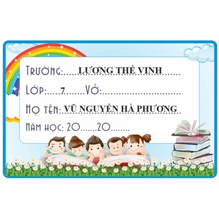 Nhãn vở Nhất Tâm các mẫu đẹp long lanh 28 cái nhãn vở giá 10k bao đẹp bao xinh - nhận in theo yêu cầu, ghép hình chibi